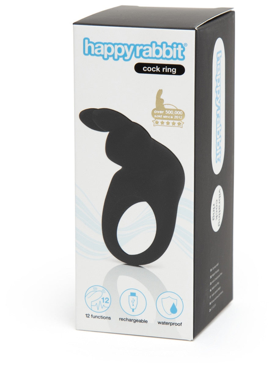 Love Honey Happy Rabbit Rechargeable Rabbit Cock Ring - Vibrating Cock Rings