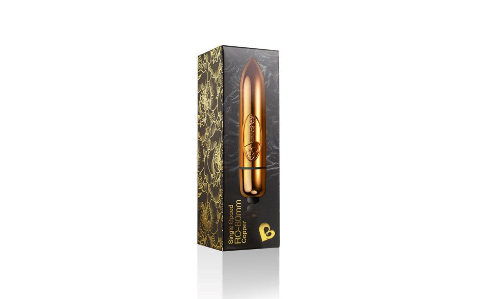 Rocks Off RO 80 Single Speed Bullet Vibrator Copper - Bullet Vibrators