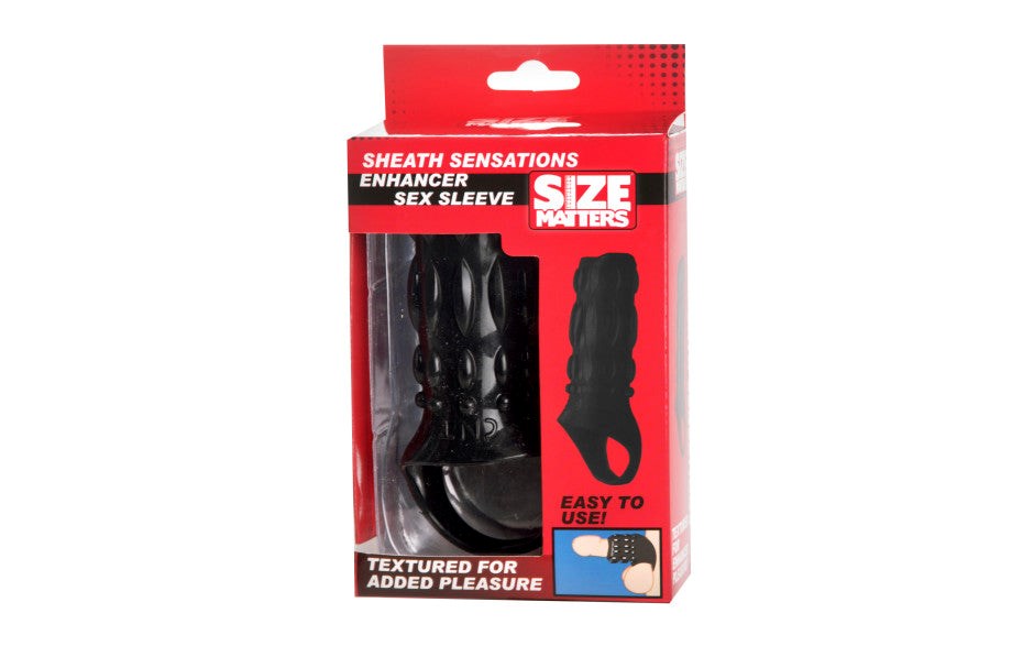 Size Matters Cock Sheath Sensations Enhancer Sex Sleeve - Penis Sleeves and Extenders