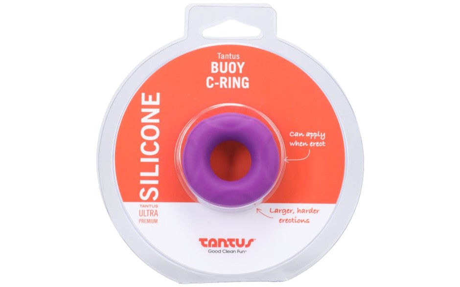 Buoy Soft & Stretchy Silicone Cock Ring by Tantus - Stretchy Cock Rings
