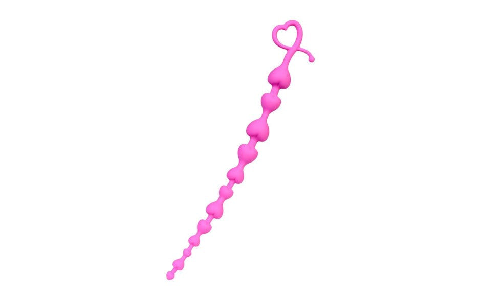 ToDo Sweety Long Silicone Anal Chain 18.5cm Pink - Anal Beads and Balls