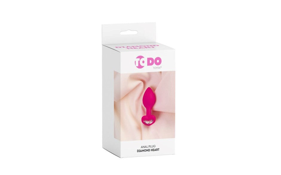 ToDo Diamond Heart Silicone Anal Plug - Butt Plugs