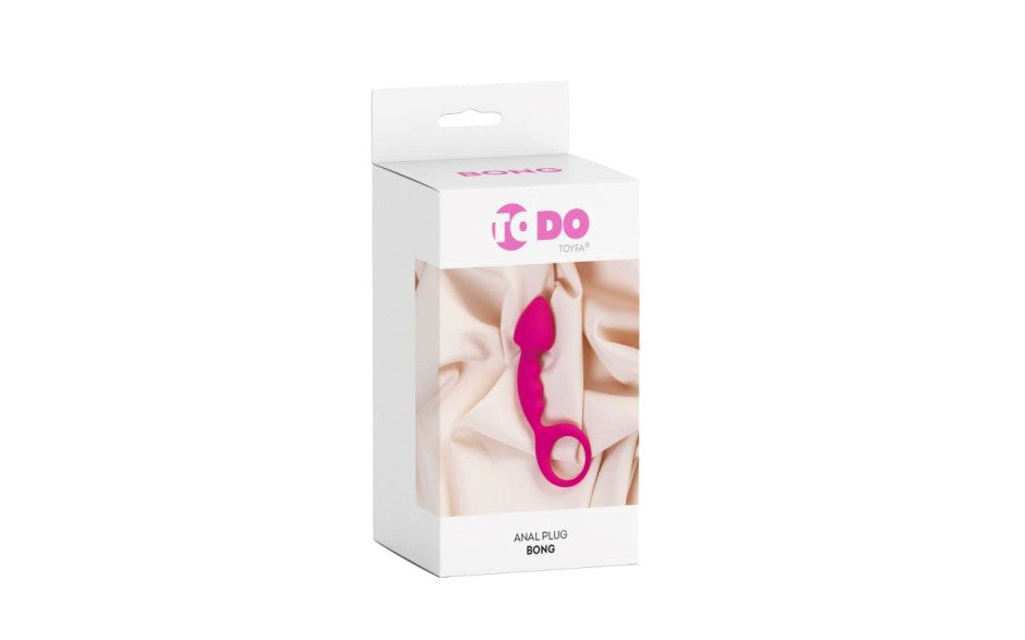 ToDo Bong Anal Plug With Pointed Tip Small Pink - Butt Plugs