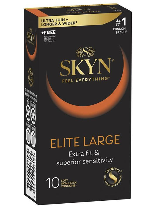 Skyn Elite Soft & Comfortable Large Condoms 10 Pack