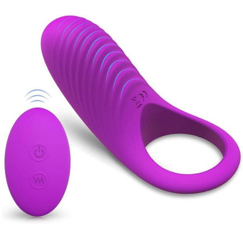 S-Hande Himan Mens Vibration Cock Ring Purple - Vibrating Cock Rings