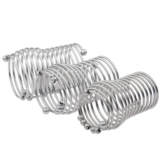 BDStyle Stainless Steel Spring Cock Ring With Removable Ball