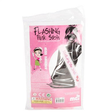 MDI Pink Flashing Mother Of The Bride Sash - Party Gifts and Novelties