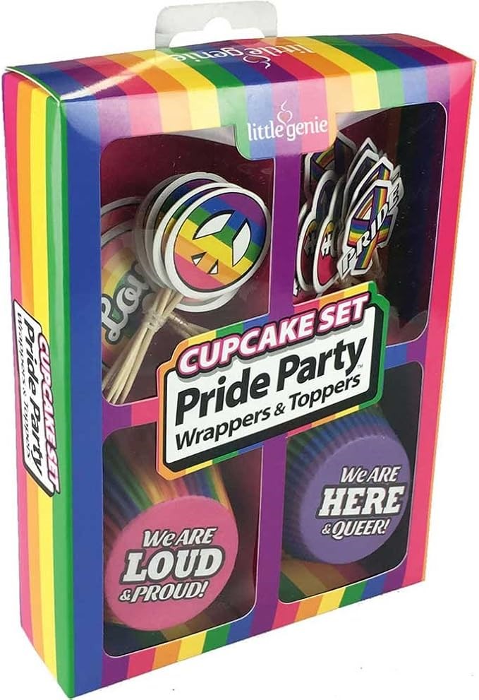 Little Genie Productions Adult Pride Party Cup Cake Set - Party Gifts and Novelties