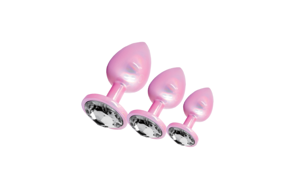 SXE Stainless Steel Comfort 3 Piece Butt Plug Set - Butt Plugs