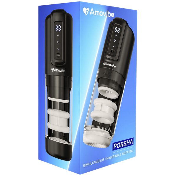 Amovibe Porsha Rechargeable Automatic Male Masturbator - Masturbators and Strokers