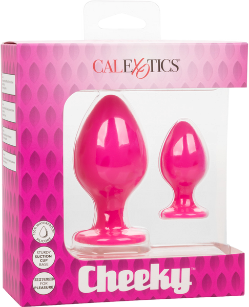 California Exotics Cheeky Body Safe Silicone Anal Plug Pink - Butt Plugs