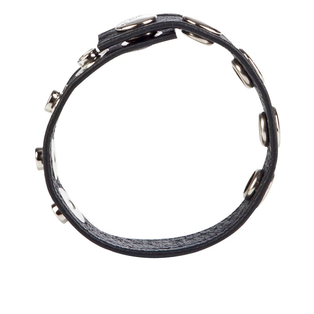 Colt Adjustable 5 Snap Fastener Leather C/B Strap Cock Ring - Cock Rings