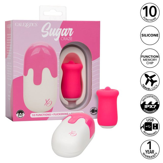 California Exotics Sugar Craze 10 Function Love Eggs Pink - Love Eggs and Kegel Exercisers
