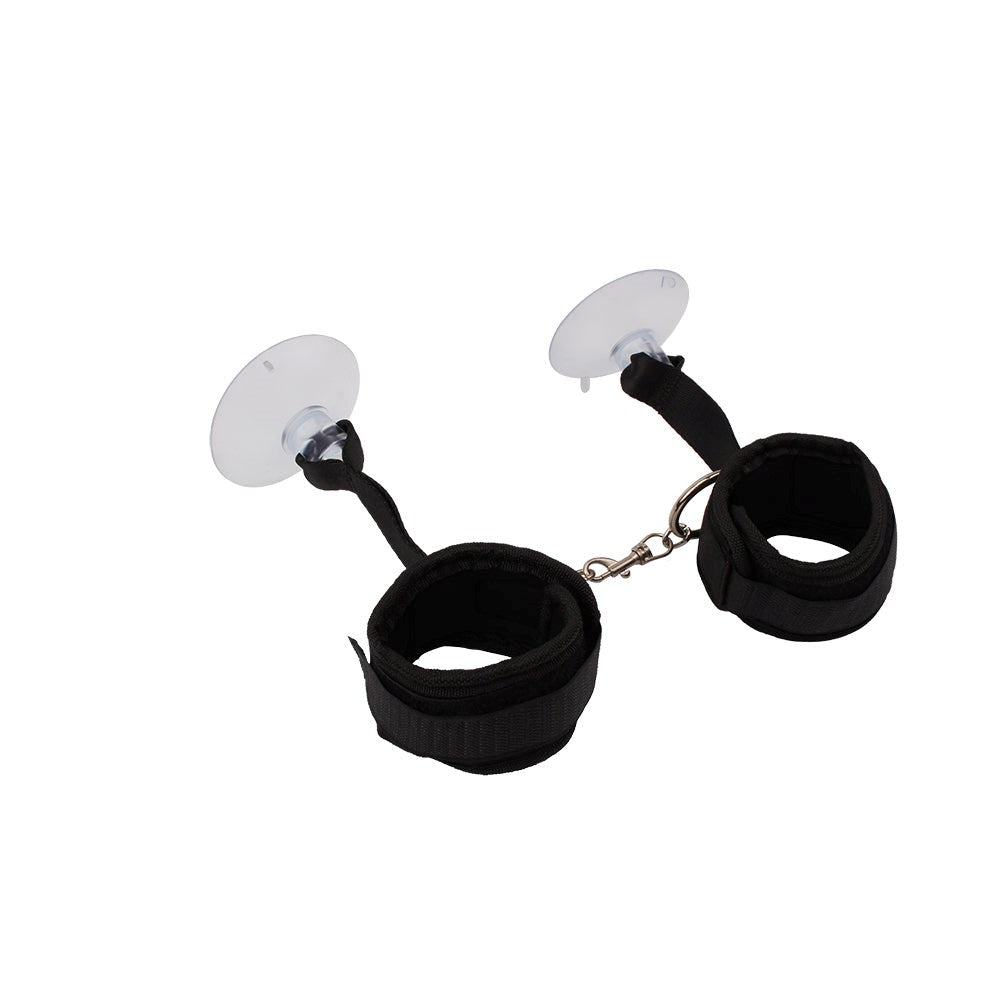 Behave Tie Up Love Adjustable BDSM Cuffs Black - Cuffs And Restraints