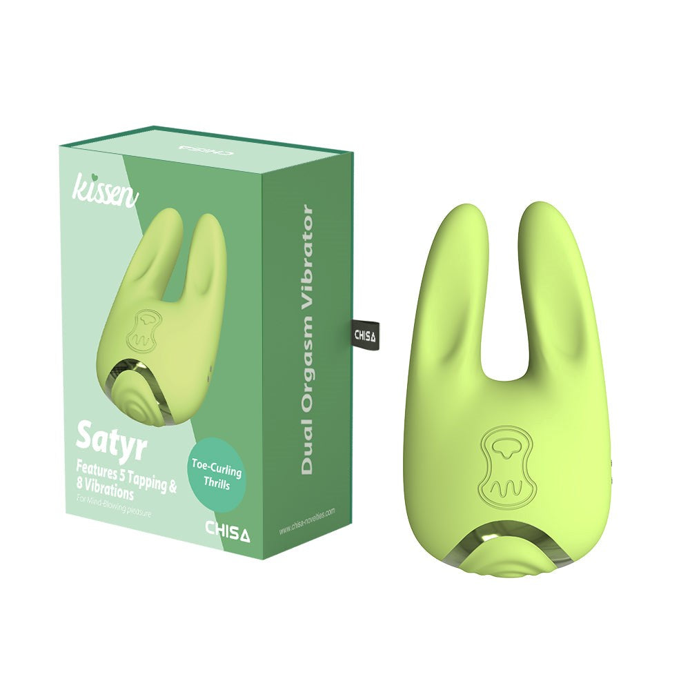 Kissen Satyr Waterproof Silicone Clitoral Vibrator Lime - Clit Ticklers and Pulsators