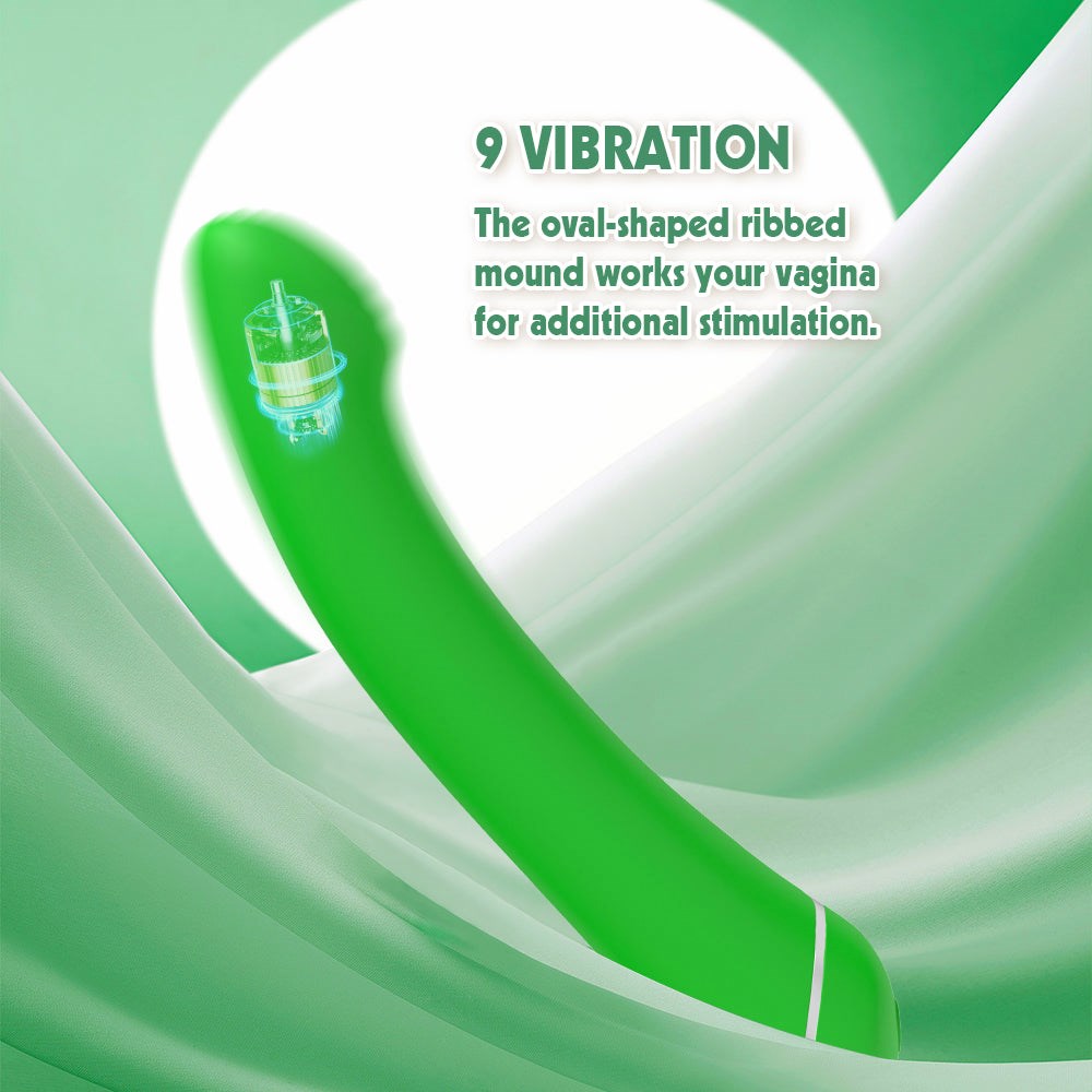 Lust Ripple Popple 9 Function G Spot Massager Green - G-Spot Vibrators