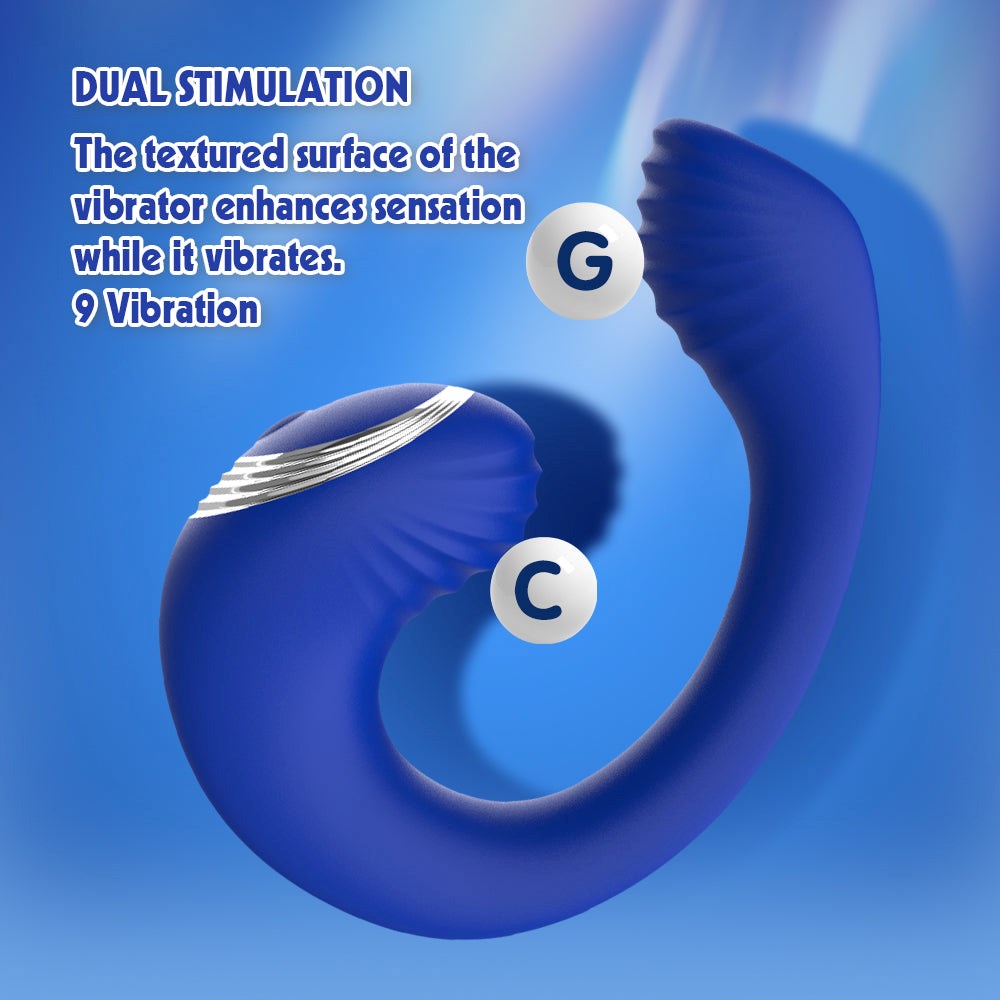 Lust Ripple Meteor Remote Control Clitoral Vibrator Blue - Clit Ticklers and Pulsators