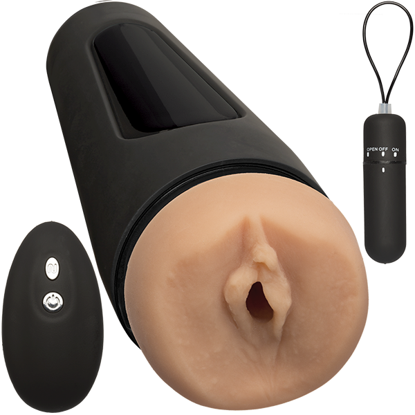 Main Squeeze The Original Vibro Pussy Masturbator With Bullet & Wireless Remote - Masturbators and Strokers