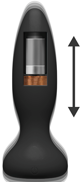 A-Play Thrust Adventurous Rechargeable Remote Control Silicone Anal Plug Black - Butt Plugs