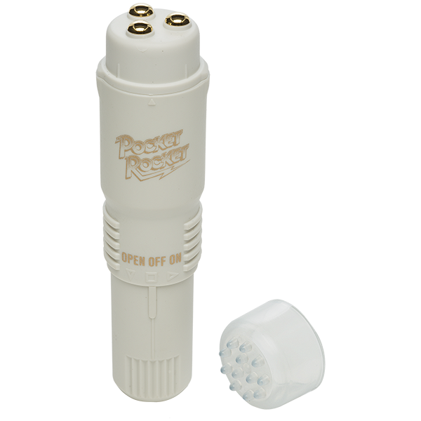 Pocket Rocket The Original Vibrating Body Wand Massager White - Body Wands