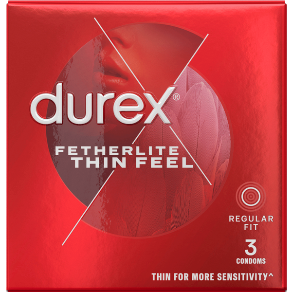 Durex Fetherlite Thin Feel Regular Fit Condoms 3 Piece - Condoms