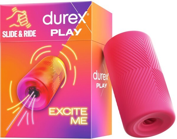 Durex Play Slide & Ride Textured Male Masturbation Sleeve - Masturbators and Strokers