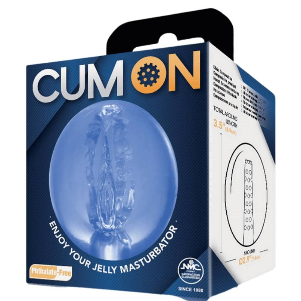 Cum On Stretchable Pocket Jelly Male Masturbator 3.5 Inches - Masturbators and Strokers