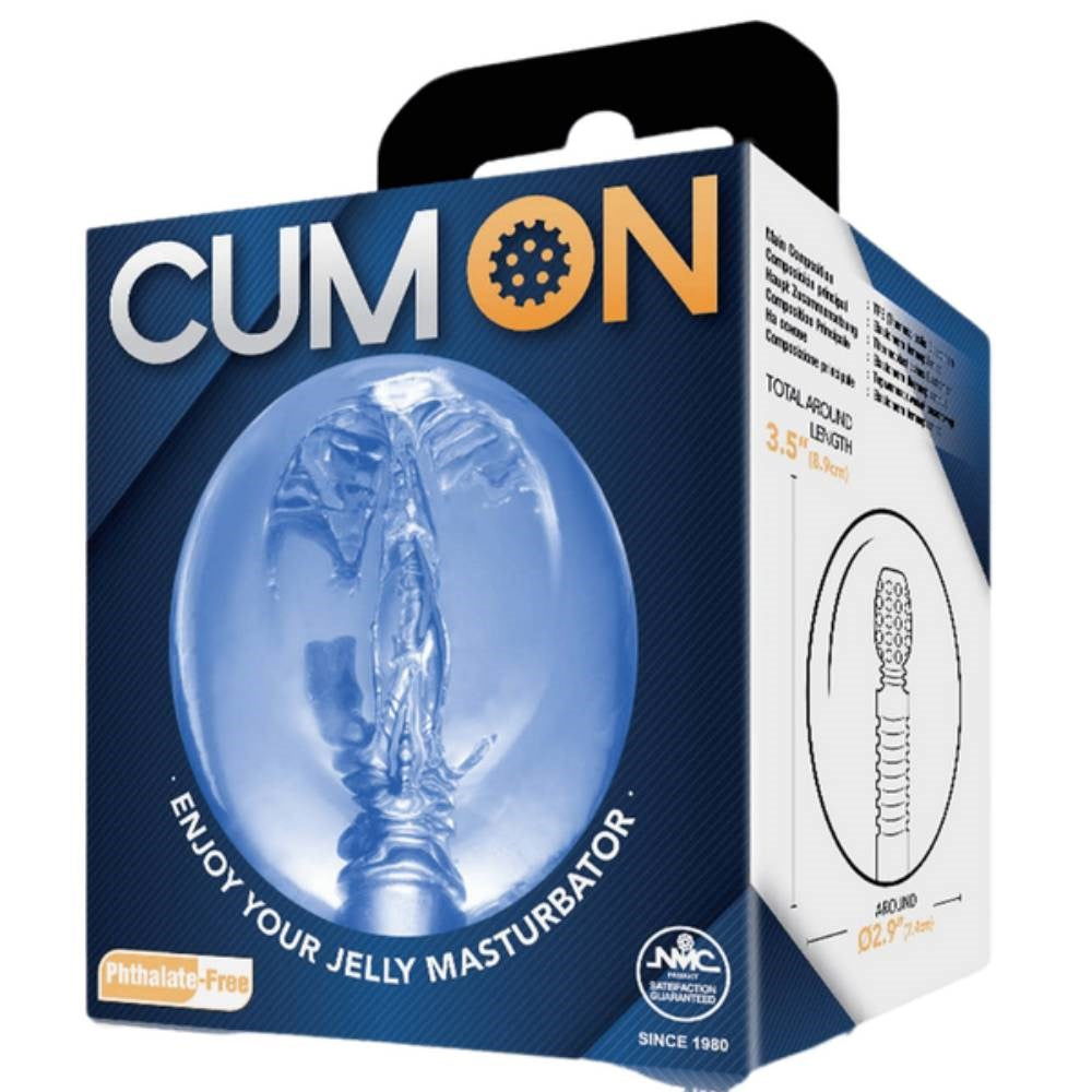 Cum On Pocket Jelly Flexible Male Masturbator 3.5 Inches - Masturbators and Strokers