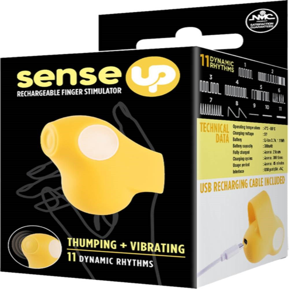 Sense Up Rechargeable 11 Functions Finger Stimulator - Finger and Tongue Vibrators