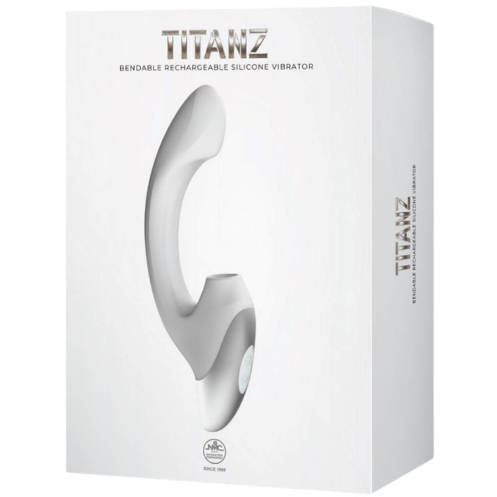 Titanz Bendable Thumping Rechargeable G-Spot Silicone Vibrator - G-Spot Vibrators