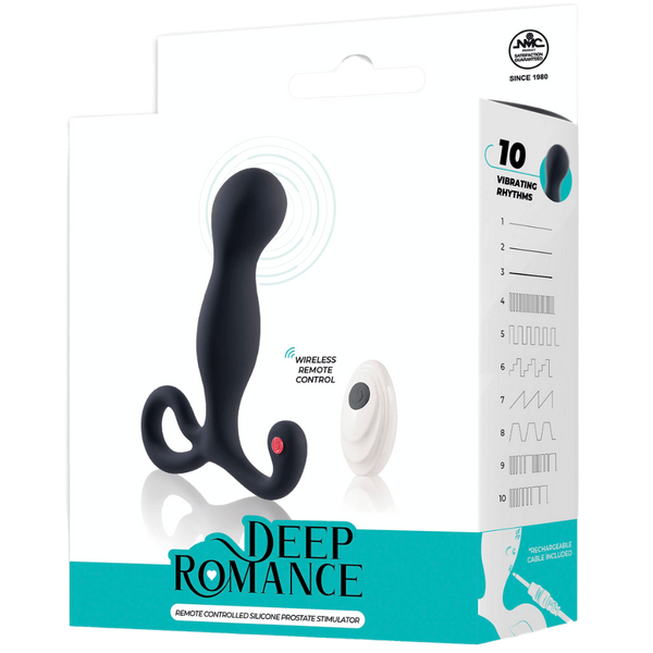 Deep Romance Remote Controlled Silicone Prostate Stimulator - Prostate Toys