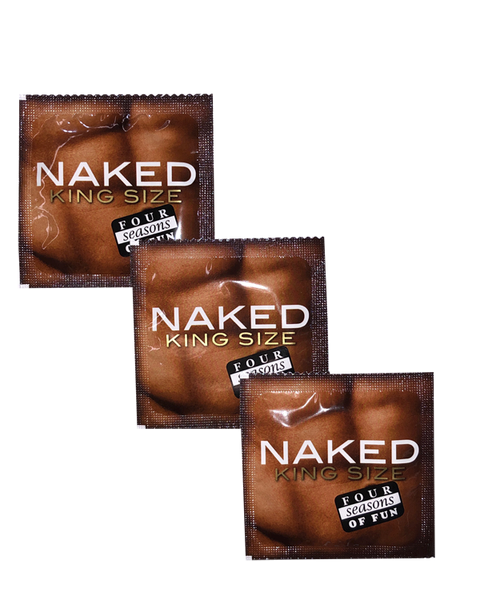 Four Seasons Naked King Size Lubricated Condoms 144 Pack - Condoms