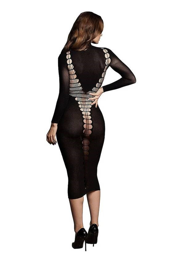 Le Desir Shade Carme XI Womens Dress with Turtleneck Black - Skirts And Club Wear