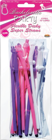 Bachelorette Party Dicky Straws by Hott Products - Party Gifts and Novelties