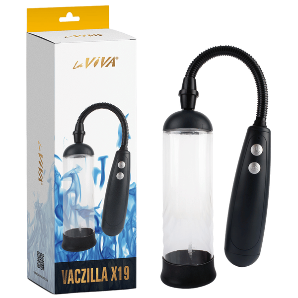 Vaczilla X19 Cylinder 2 Speed Mens Penis Pump - Penis Pumps And Stretchers