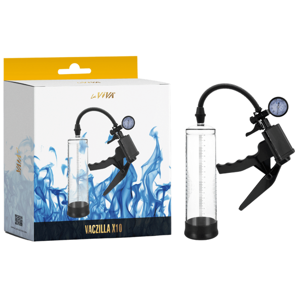 Vaczilla X10 Trigger Gauge Hand Grip Male Penis Pump - Penis Pumps And Stretchers