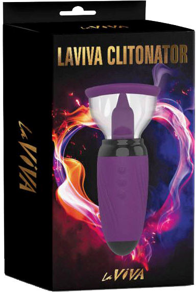 La Viva Clitonator Multi Function Clitoral Vibrator Purple - Clit Ticklers and Pulsators
