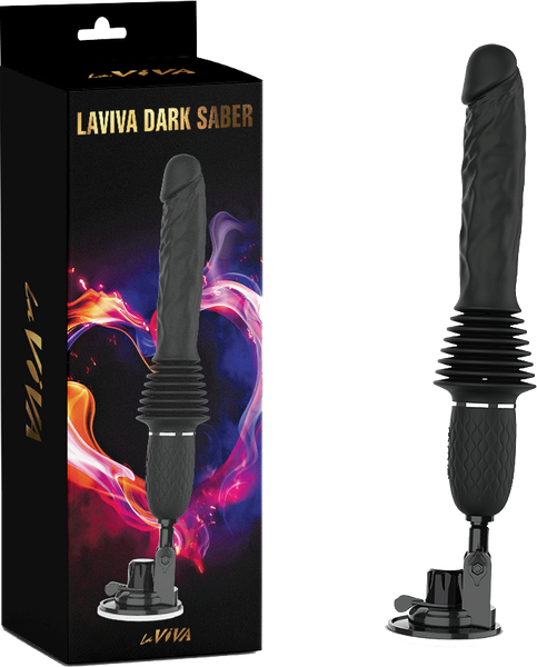 La Viva Dark Saber Multi Function Vibrating Dildo Black - Vibrating Dildos