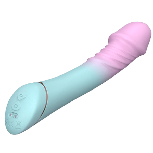 La Viva Rosetta Rechargeable Waterproof G Spot Vibrator Pink / Blue - G-Spot Vibrators