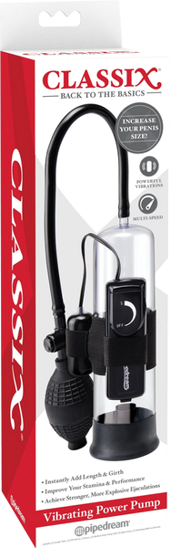 Classix Vibrating Power Male Penis Enlargement Pump - Penis Pumps And Stretchers