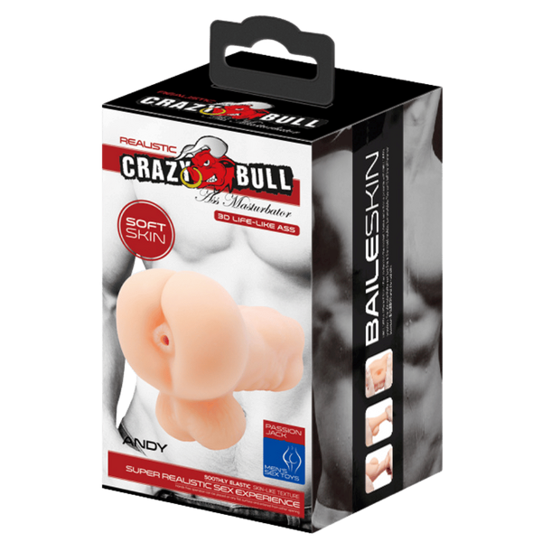 Crazy Bull Andy Realistic Ass Masturbator Flesh - Masturbators and Strokers