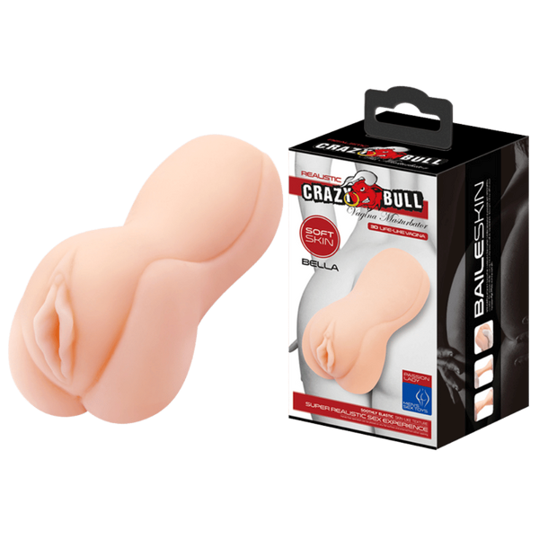 Crazy Bull Bella Realistic Vagina Male Masturbator Flesh - Masturbators and Strokers
