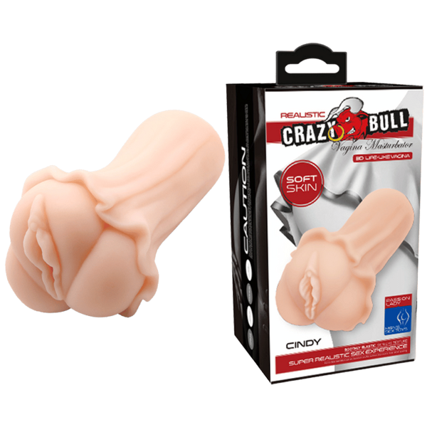 Crazy Bull Cindy Realistic Vagina Mens Stroker Flesh - Masturbators and Strokers