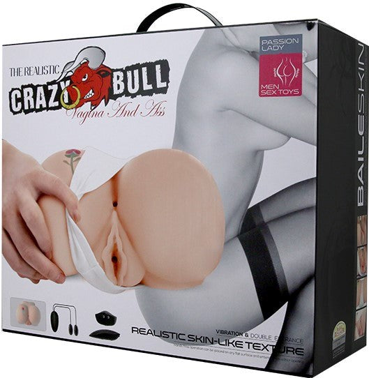 Crazy Bull Rose Vagina & Anal Realistic Male Masturbator Flesh - Realistic Butts And Vaginas