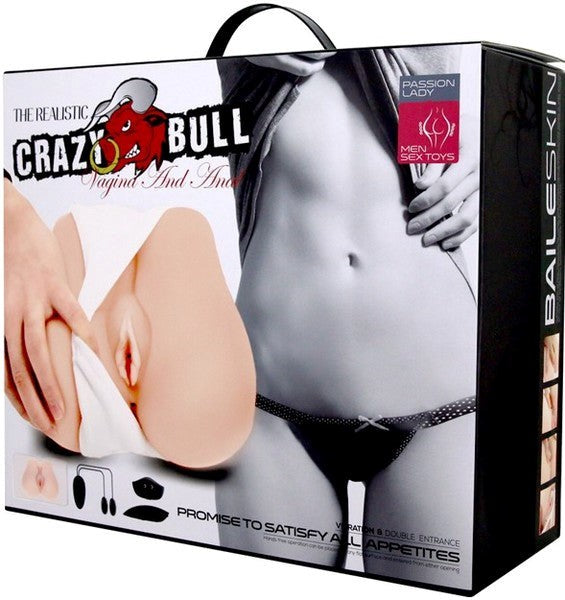 Crazy Bull Missionary Vagina & Anal Hand Held Masturbator Flesh - Realistic Butts And Vaginas