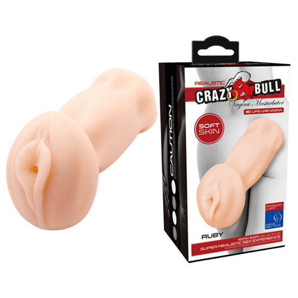 Crazy Bull Ruby Realistic Feel Vagina Masturbator Flesh - Realistic Butts And Vaginas