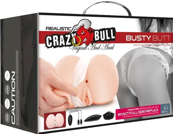 Crazy Bull Realistic Busty Butt Vagina & Anal Stimulator - Realistic Butts And Vaginas