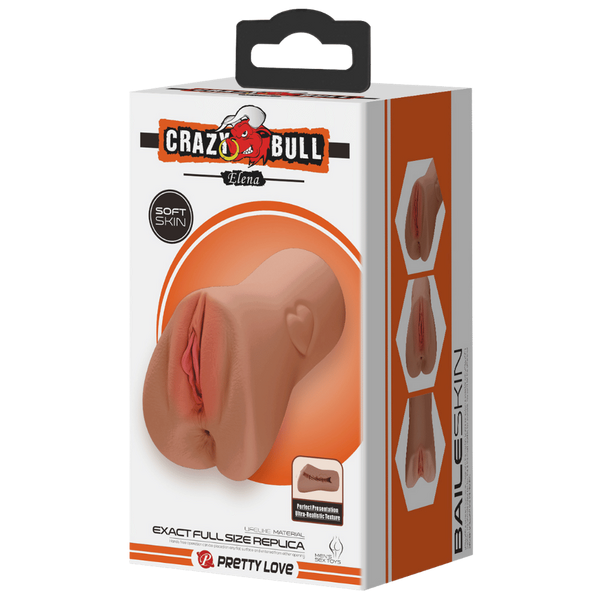 Crazy Bull Elena Exact Full Size Replica Male Masturbator Tan - Realistic Butts And Vaginas