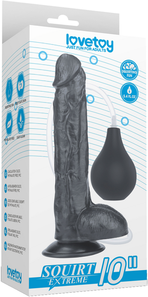 Squirt Extreme Realistic Looking Dong Black - Realistic Dildos