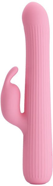 Pretty Love Rechargeable Julian Silicone Rabbit Vibrator Pink - Rabbit Vibrators